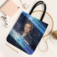 Katherine Johnson Tote Bag with Galaxy Background, Hidden No More Quote and Rocket Brain Equation - African Pride