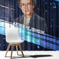 Katherine Johnson Window Curtain with Galaxy Background, Hidden No More Quote and Rocket Brain Equation - African Pride