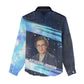 Katherine Johnson Women Casual Shirt with Galaxy Background, Hidden No More Quote and Rocket Brain Equation - African Pride