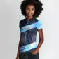 Katherine Johnson Women Polo Shirt with Galaxy Background, Hidden No More Quote and Rocket Brain Equation - African Pride