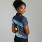 Katherine Johnson Women Polo Shirt with Galaxy Background, Hidden No More Quote and Rocket Brain Equation - African Pride