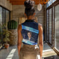 Katherine Johnson Women Sleeveless Polo Shirt with Galaxy Background, Hidden No More Quote and Rocket Brain Equation - African Pride