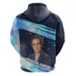 Katherine Johnson Zip Hoodie with Galaxy Background, Hidden No More Quote and Rocket Brain Equation - African Pride