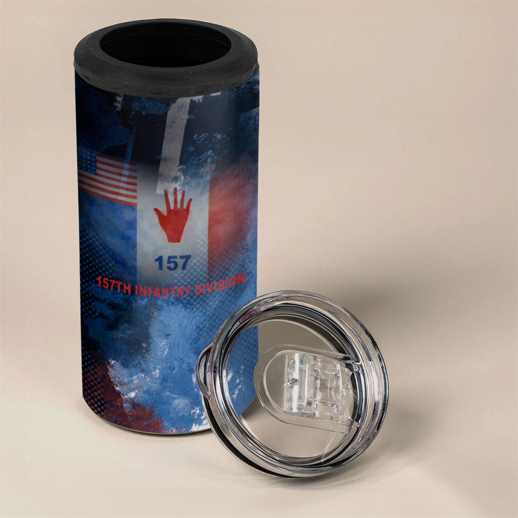 Freddie Stowers 4 in 1 Can Cooler Tumbler African American Military Hero - Medal Of Honor 157th Infantry Division
