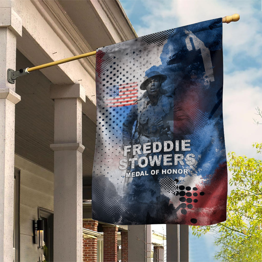 Freddie Stowers Garden Flag African American Military Hero - Medal Of Honor 157th Infantry Division