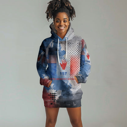 Freddie Stowers Hoodie Dress African American Military Hero - Medal Of Honor 157th Infantry Division