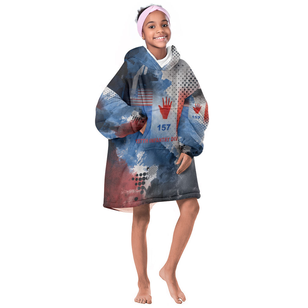 Freddie Stowers Kid Wearable Blanket Hoodie African American Military Hero - Medal Of Honor 157th Infantry Division