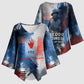 Freddie Stowers Kimono Sleeve Blouse African American Military Hero - Medal Of Honor 157th Infantry Division