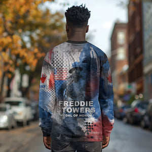 Freddie Stowers Long Sleeve Shirt African American Military Hero - Medal Of Honor 157th Infantry Division