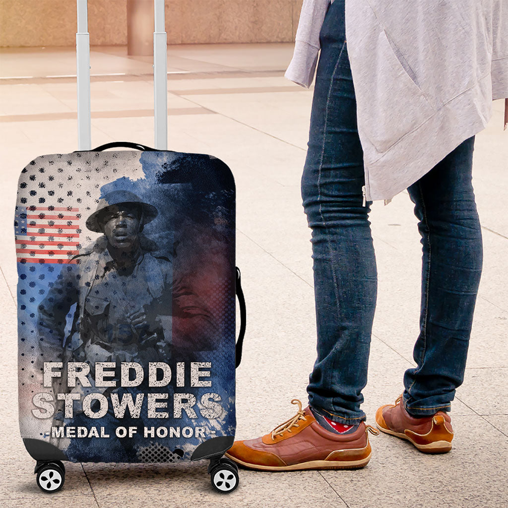 Freddie Stowers Luggage Cover African American Military Hero - Medal Of Honor 157th Infantry Division