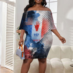 Freddie Stowers Off Shoulder Short Dress African American Military Hero - Medal Of Honor 157th Infantry Division