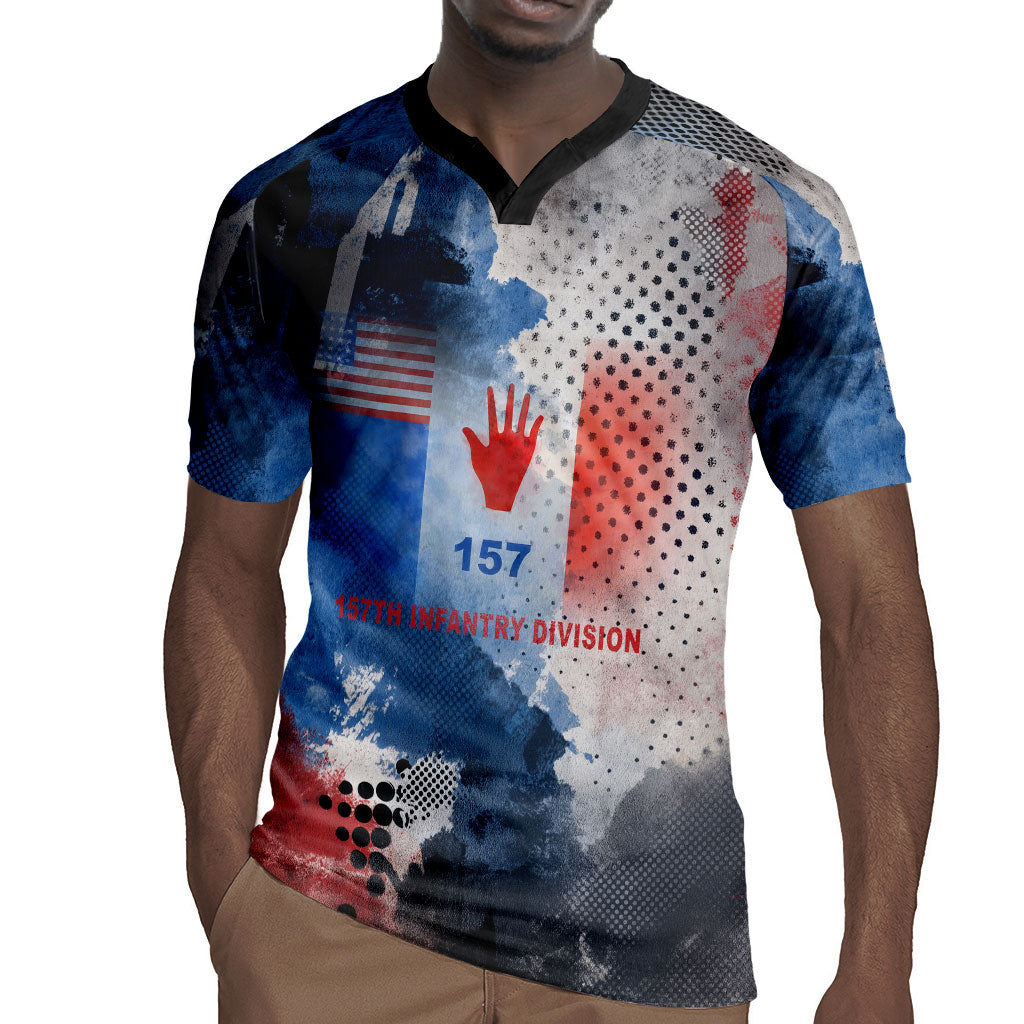 Freddie Stowers Rugby Jersey African American Military Hero - Medal Of Honor 157th Infantry Division