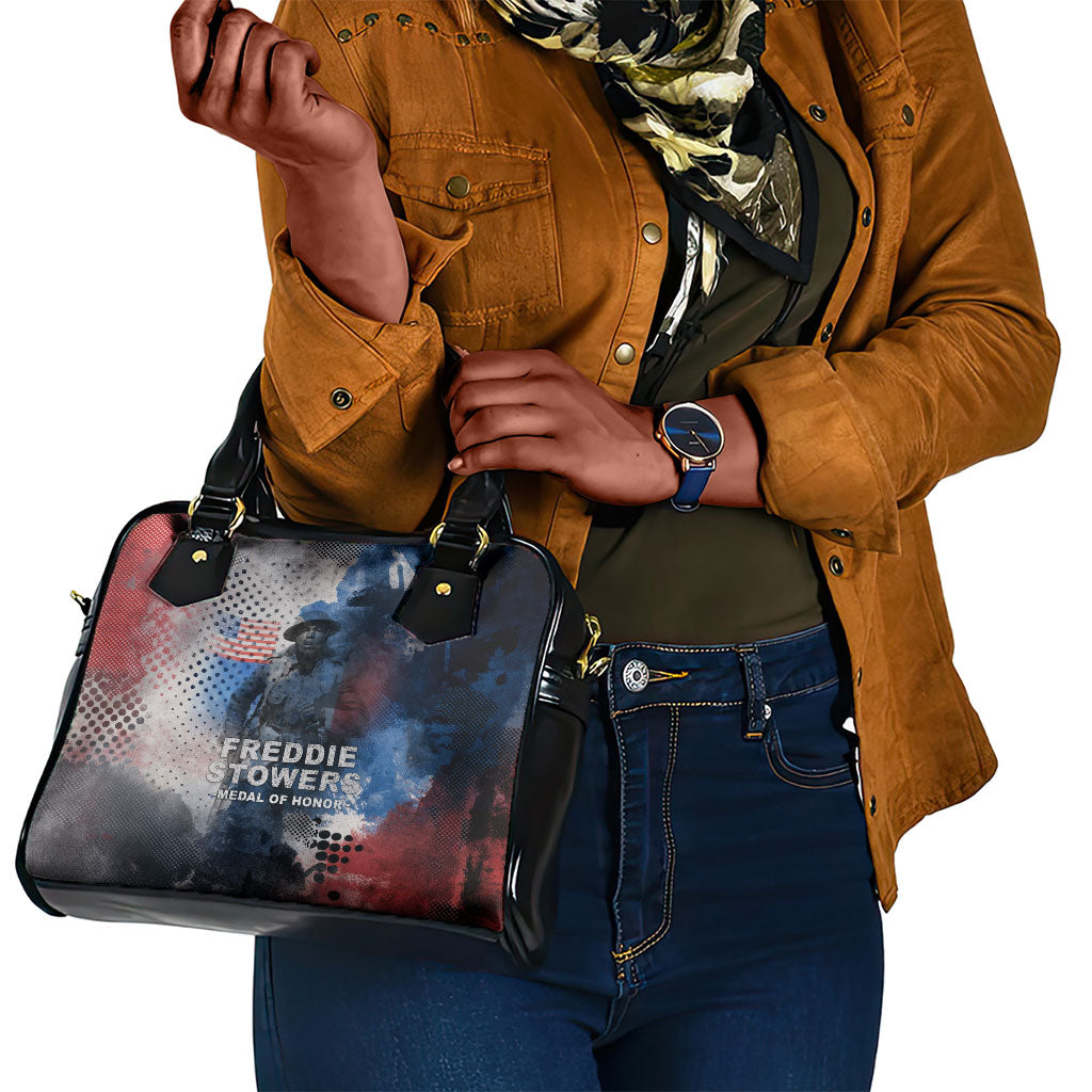 Freddie Stowers Shoulder Handbag African American Military Hero - Medal Of Honor 157th Infantry Division