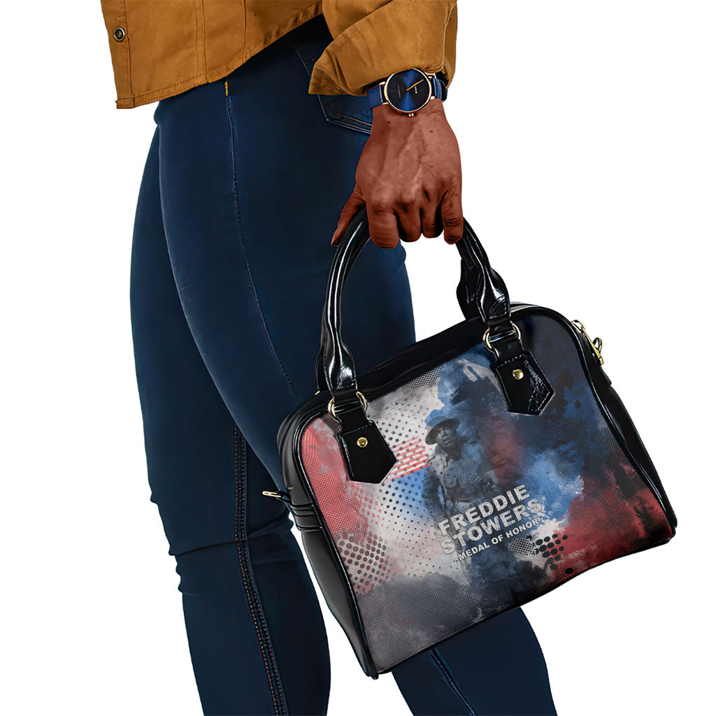 Freddie Stowers Shoulder Handbag African American Military Hero - Medal Of Honor 157th Infantry Division