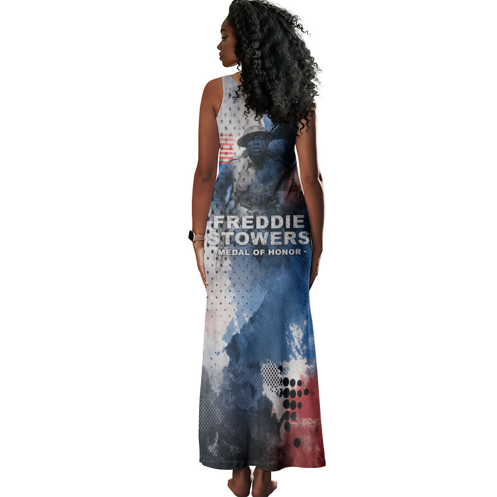 Freddie Stowers Tank Maxi Dress African American Military Hero - Medal Of Honor 157th Infantry Division