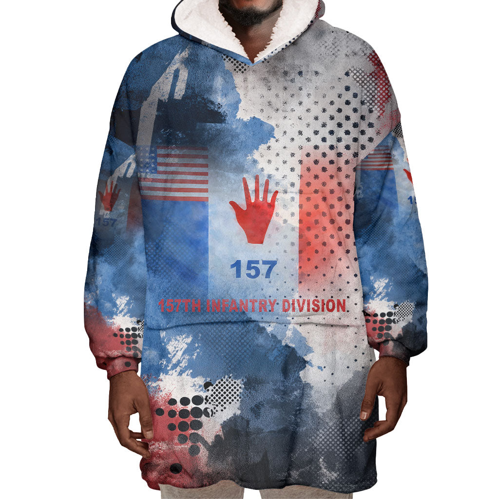 Freddie Stowers Wearable Blanket Hoodie African American Military Hero - Medal Of Honor 157th Infantry Division