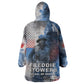 Freddie Stowers Wearable Blanket Hoodie African American Military Hero - Medal Of Honor 157th Infantry Division