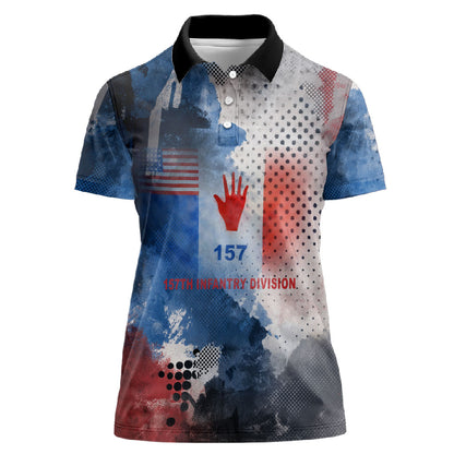Freddie Stowers Women Polo Shirt African American Military Hero - Medal Of Honor 157th Infantry Division