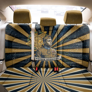 Freddie Stowers Back Car Seat Cover Medal Of Honor Hero - Vintage Retro Sunburst - Military Valor Heritage