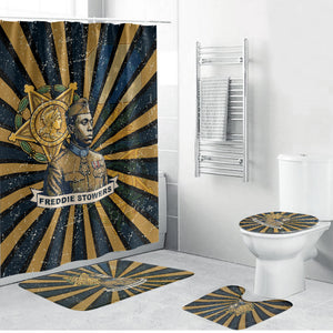 Freddie Stowers Bathroom Set Medal Of Honor Hero - Vintage Retro Sunburst - Military Valor Heritage