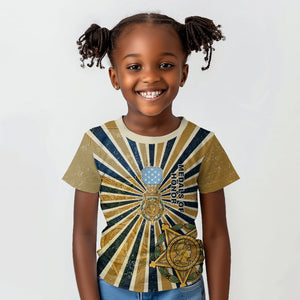 Freddie Stowers Kid T shirt Medal Of Honor Hero - Vintage Retro Sunburst - Military Valor Heritage