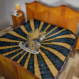 Freddie Stowers Quilt Medal Of Honor Hero - Vintage Retro Sunburst - Military Valor Heritage