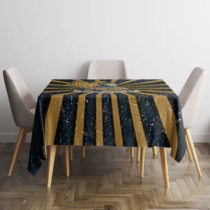 Freddie Stowers Tablecloth Medal Of Honor Hero - Vintage Retro Sunburst - Military Valor Heritage