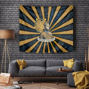 Freddie Stowers Tapestry Medal Of Honor Hero - Vintage Retro Sunburst - Military Valor Heritage