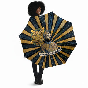 Freddie Stowers Umbrella Medal Of Honor Hero - Vintage Retro Sunburst - Military Valor Heritage