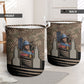 Freddie Stowers African American Laundry Basket Medal Of Honor Red Hand - Military Camouflage Striped World War I