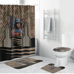 Freddie Stowers African American Bathroom Set Medal Of Honor Red Hand - Military Camouflage Striped World War I