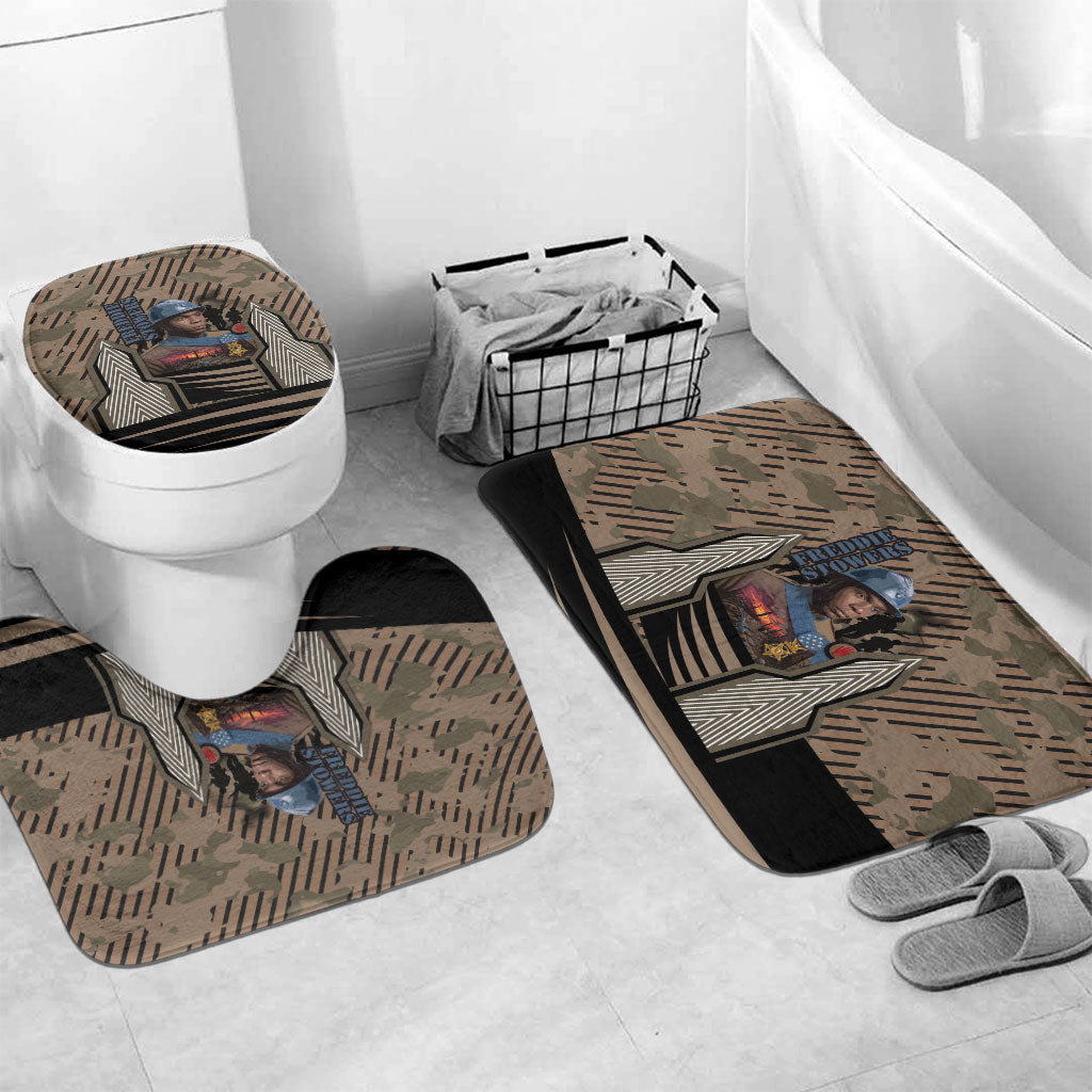 Freddie Stowers African American Bathroom Set Medal Of Honor Red Hand - Military Camouflage Striped World War I