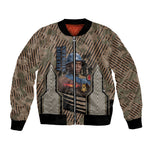 Freddie Stowers African American Bomber Jacket Medal Of Honor Red Hand - Military Camouflage Striped World War I