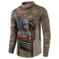 Freddie Stowers African American Button Sweatshirt Medal Of Honor Red Hand - Military Camouflage Striped World War I