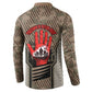 Freddie Stowers African American Button Sweatshirt Medal Of Honor Red Hand - Military Camouflage Striped World War I