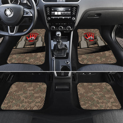 Freddie Stowers African American Car Mats Medal Of Honor Red Hand - Military Camouflage Striped World War I