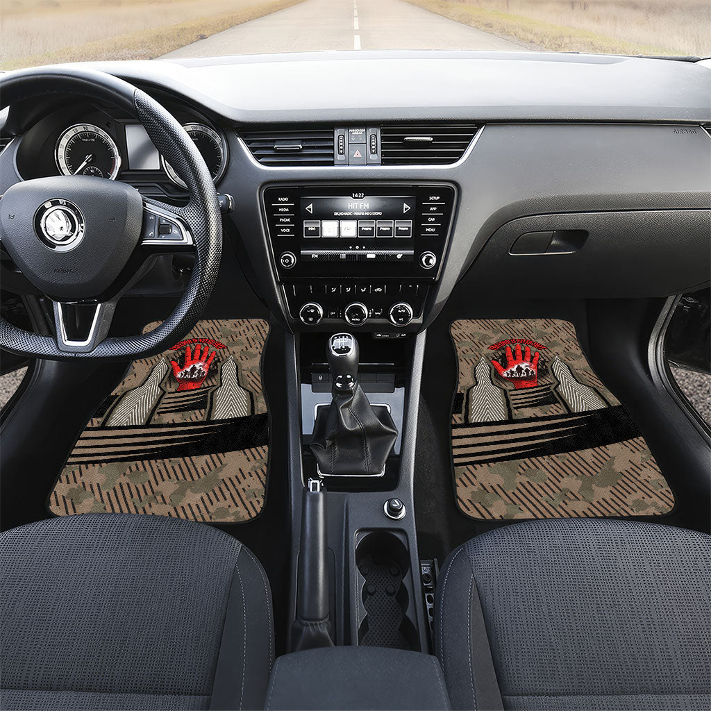 Freddie Stowers African American Car Mats Medal Of Honor Red Hand - Military Camouflage Striped World War I
