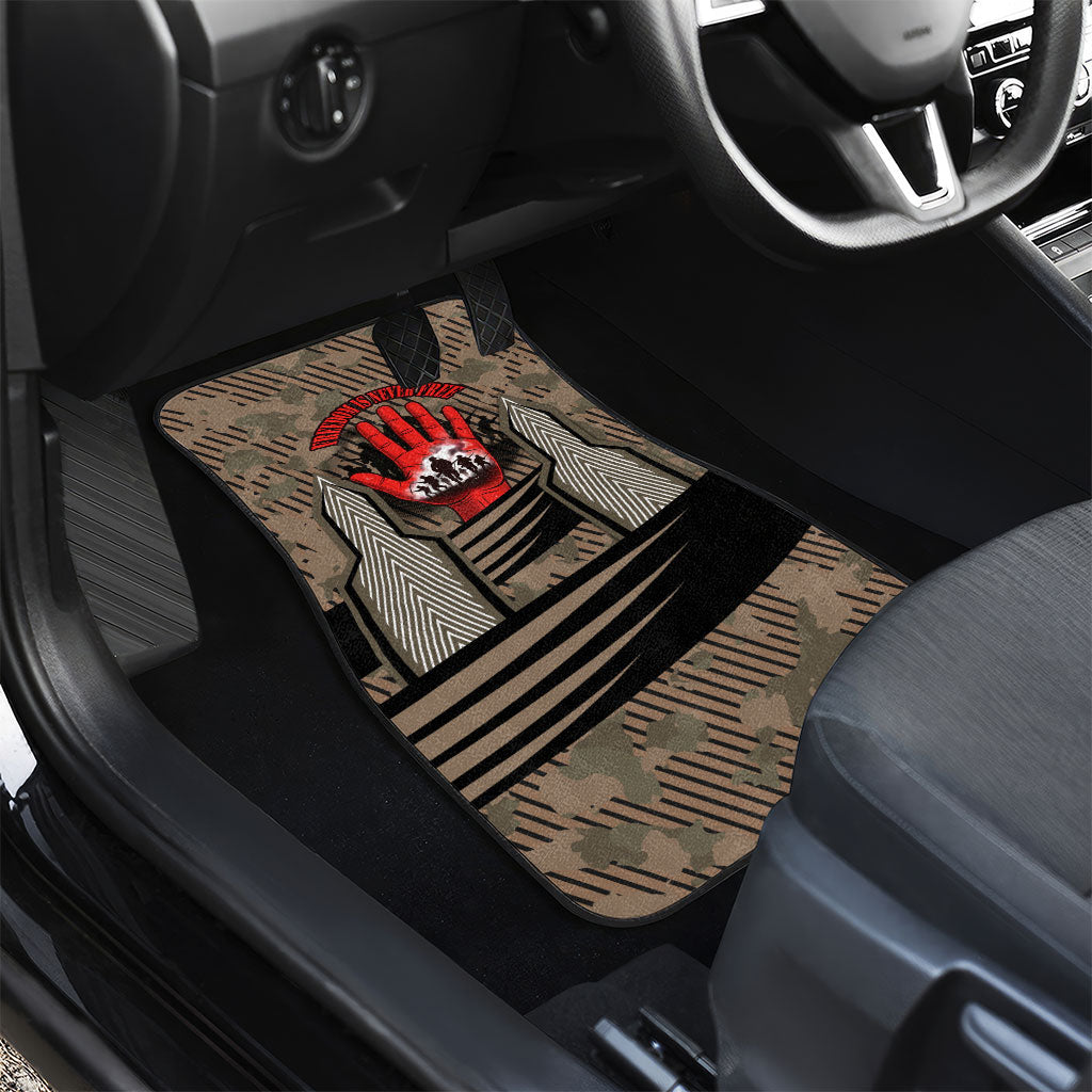 Freddie Stowers African American Car Mats Medal Of Honor Red Hand - Military Camouflage Striped World War I