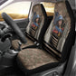 Freddie Stowers African American Car Seat Cover Medal Of Honor Red Hand - Military Camouflage Striped World War I