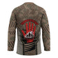 Freddie Stowers African American Hockey Jersey Medal Of Honor Red Hand - Military Camouflage Striped World War I