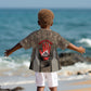 Freddie Stowers African American Kid Hawaiian Shirt Medal Of Honor Red Hand - Military Camouflage Striped World War I