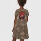 Freddie Stowers African American Kid Short Sleeve Dress Medal Of Honor Red Hand - Military Camouflage Striped World War I