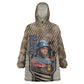 Freddie Stowers African American Kid Wearable Blanket Hoodie Medal Of Honor Red Hand - Military Camouflage Striped World War I