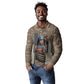 Freddie Stowers African American Long Sleeve Polo Shirt Medal Of Honor Red Hand - Military Camouflage Striped World War I
