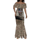 Freddie Stowers African American Mermaid Dress Medal Of Honor Red Hand - Military Camouflage Striped World War I