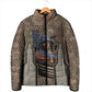 Freddie Stowers African American Padded Jacket Medal Of Honor Red Hand - Military Camouflage Striped World War I