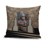 Freddie Stowers African American Pillow Cover Medal Of Honor Red Hand - Military Camouflage Striped World War I