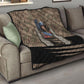 Freddie Stowers African American Quilt Medal Of Honor Red Hand - Military Camouflage Striped World War I