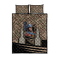 Freddie Stowers African American Quilt Bed Set Medal Of Honor Red Hand - Military Camouflage Striped World War I