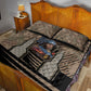 Freddie Stowers African American Quilt Bed Set Medal Of Honor Red Hand - Military Camouflage Striped World War I